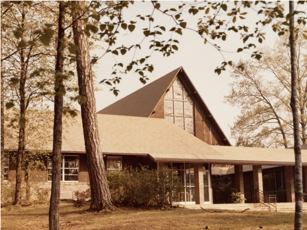 The Briarwood Presbyterian Church building and steeple
